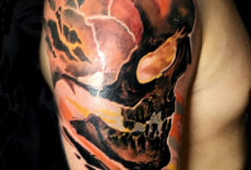 череп тату | skull tattoo